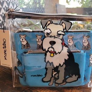 Schnauzer Cosmetic Bag Trio